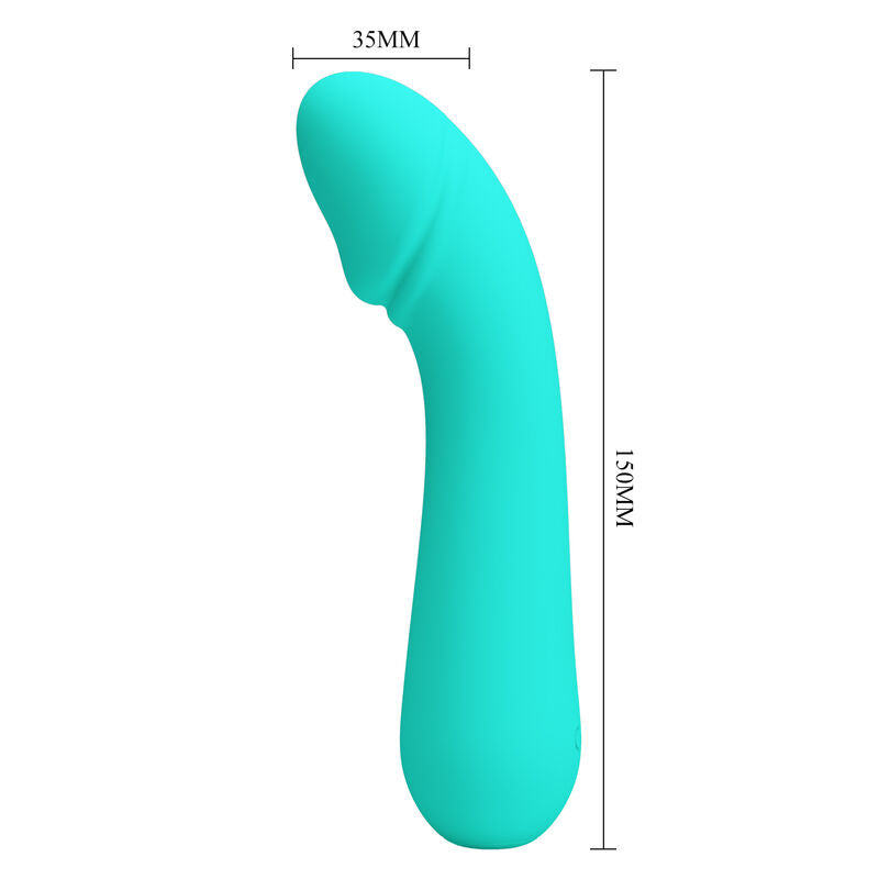 PRETTY LOVE - VIBRADOR RECARREGVEL CETUS AQUA VERDE