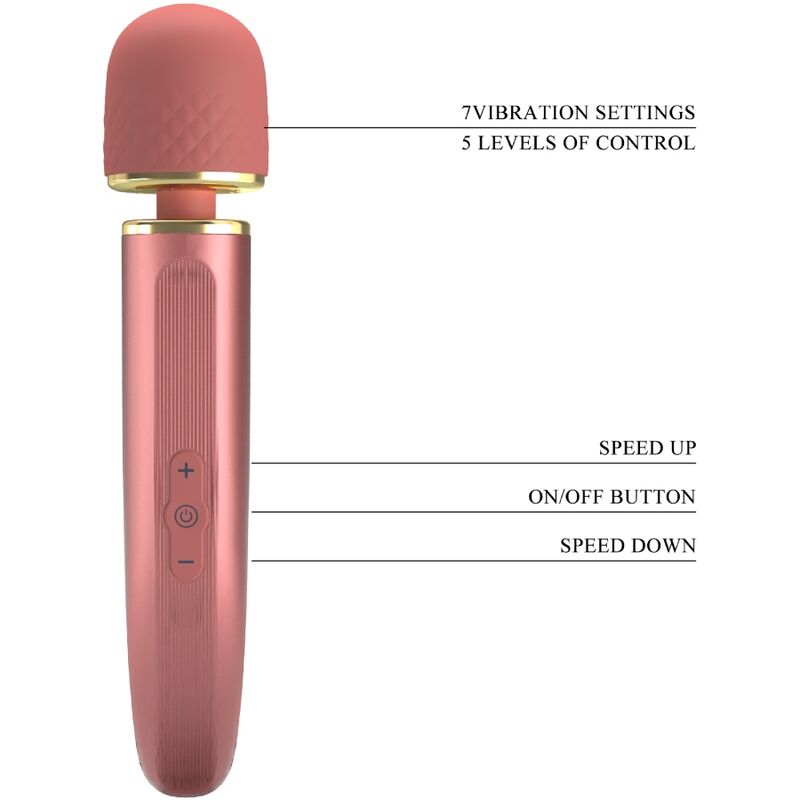 PRETTY LOVE - MASSAGER 7 MODOS DE VIBRAO ROSA