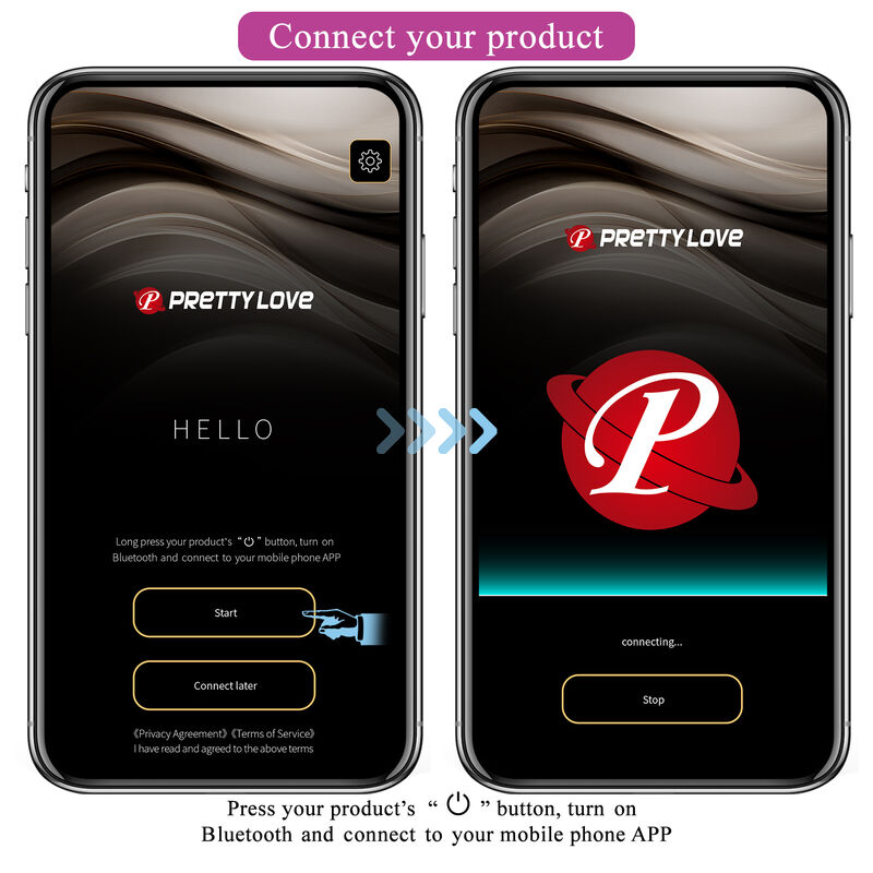 PRETTY LOVE - HECTOR VIBRADOR ELECTROSHOCK POR APP CONTROL ROXO