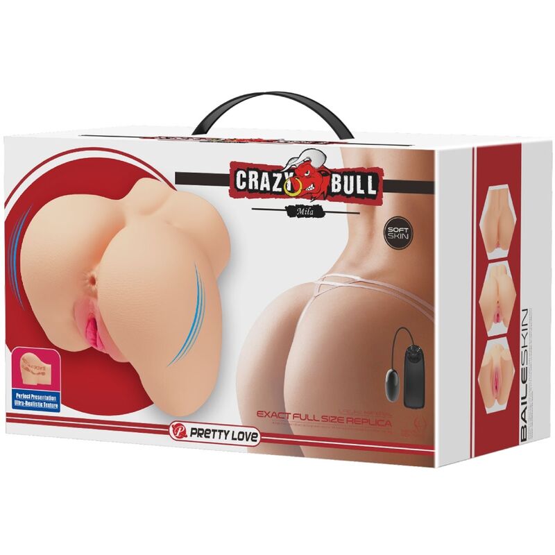 CRAZY BULL - REALISTISCHE VAGINA UND NACKTER VIBRATOR MILA