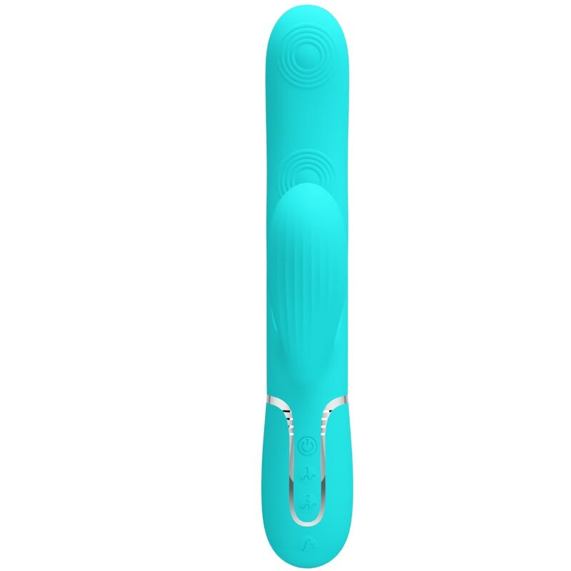 PRETTY LOVE - PERLITA MULTIFUNO 3 EM 1 VIBRADOR G-SPOT AQUA VERDE