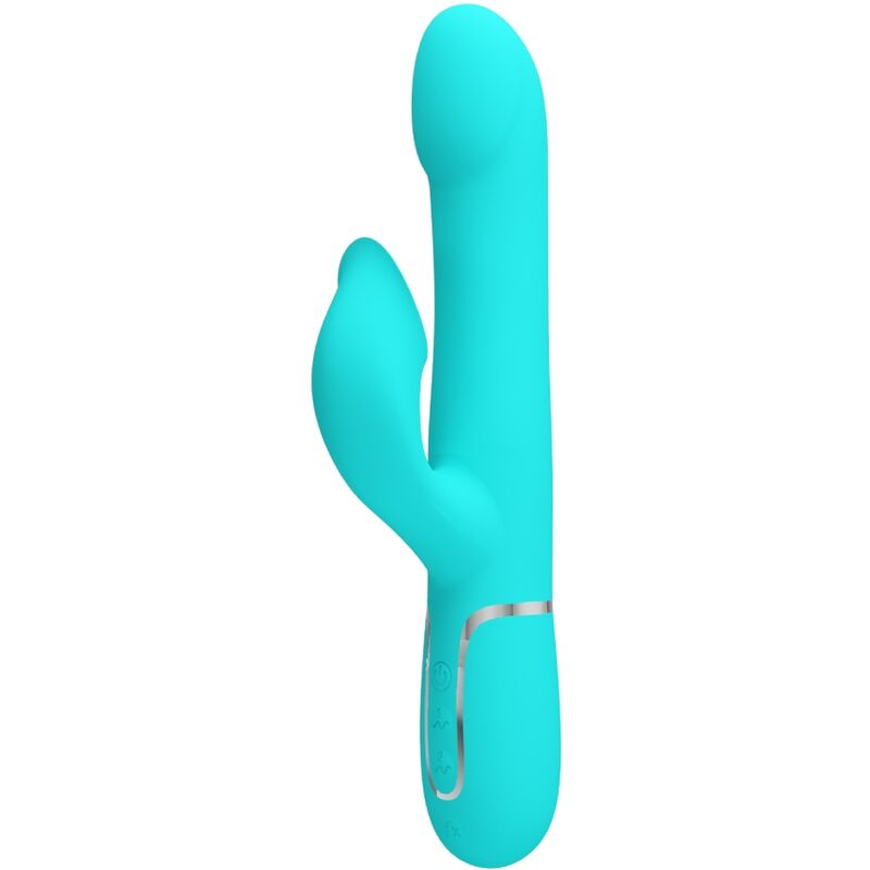 PRETTY LOVE - AQUA GREEN PEARL RABBIT VIBRATOR