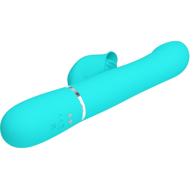 PRETTY LOVE - AQUA GREEN PEARL RABBIT VIBRATOR