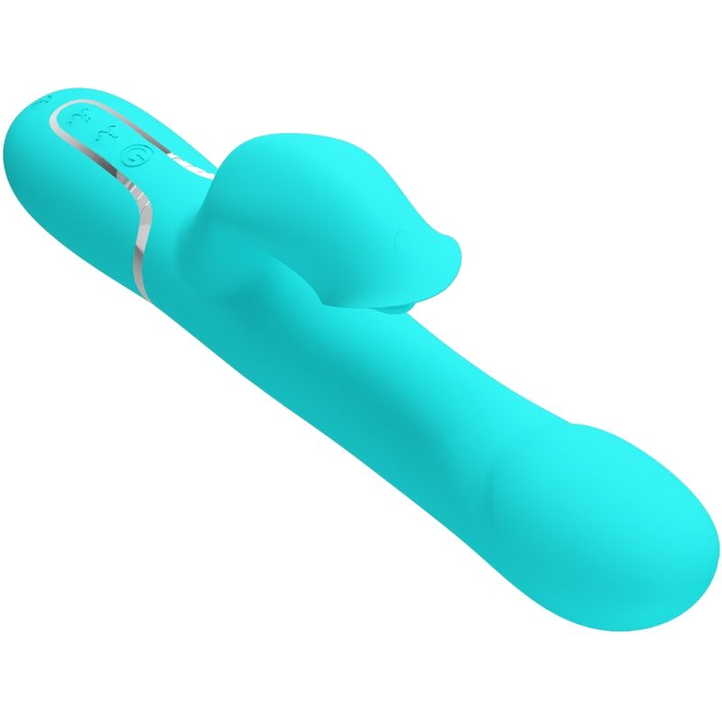 PRETTY LOVE - AQUA GREEN PEARL RABBIT VIBRATOR