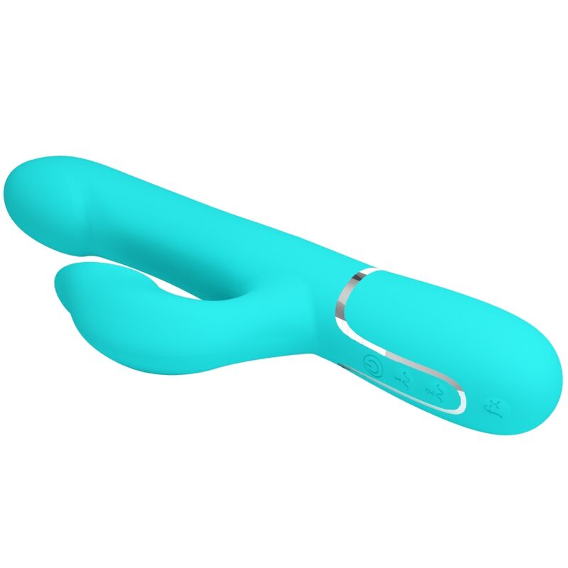 PRETTY LOVE - AQUA GREEN PEARL RABBIT VIBRATOR