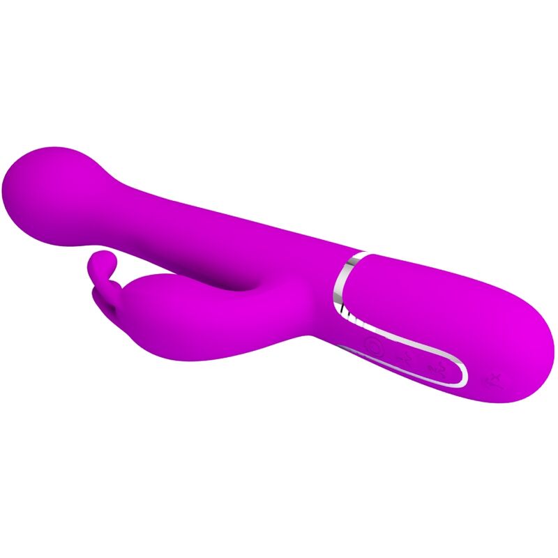 PRETTY LOVE - VIBRADOR DEJON COELHO 3 EM 1 MULTIFUNO VIOLETA