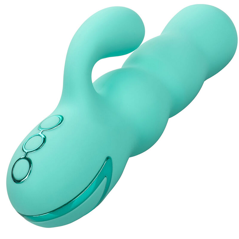 CALEXOTICS - VIBRADOR DEL MAR DIVA RABBIR AQUA GREEN POR CALIFORNIA DREAMING