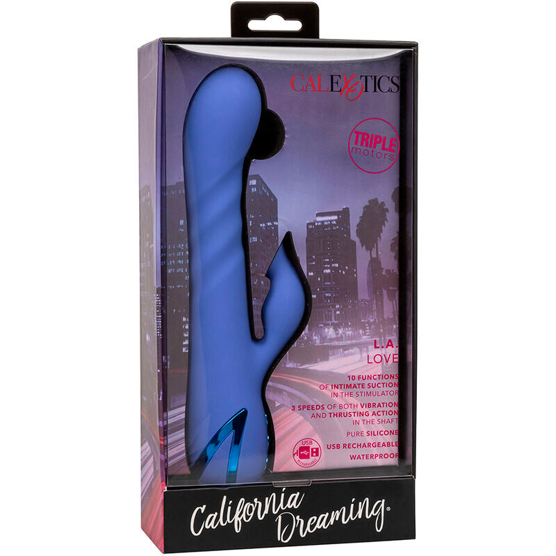 CALEXOTICS - LA LOVE VIBRADOR & SUCKER BLUE POR CALIFORNIA DREAMING