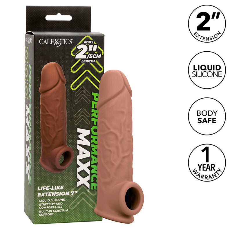 CALEXOTICS - PERFORMANCE MAXX LEBENSNAHE EXTENSION 7 BRAUNE HAUT