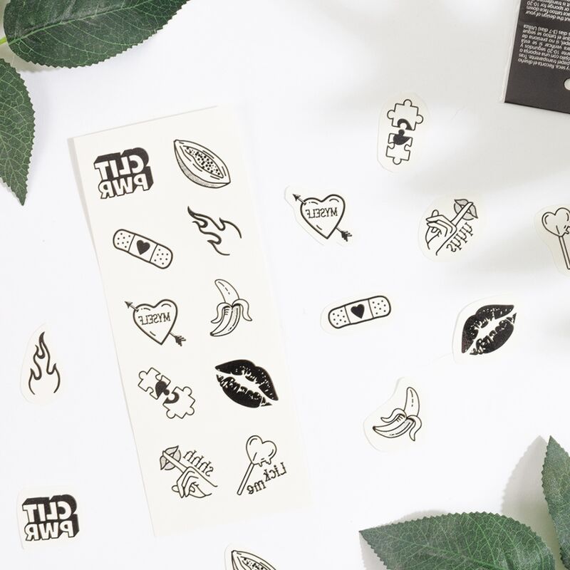 SECRET PLAY - SET OF 10 TEMPORARY TATTOOS FROM THE SWEETS COLLECTION