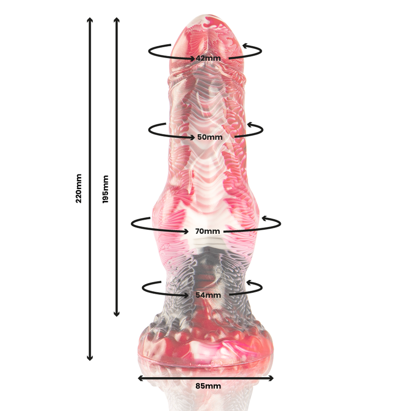 EPIC - HELIOS DILDO COM TESTÍCULOS CALOR E ÊXTASE