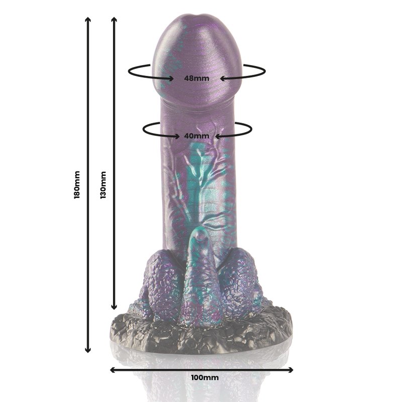 EPIC - BASILISK DILDO DUPLO ESCAMOSO PRAZER TAMANHO PEQUENO