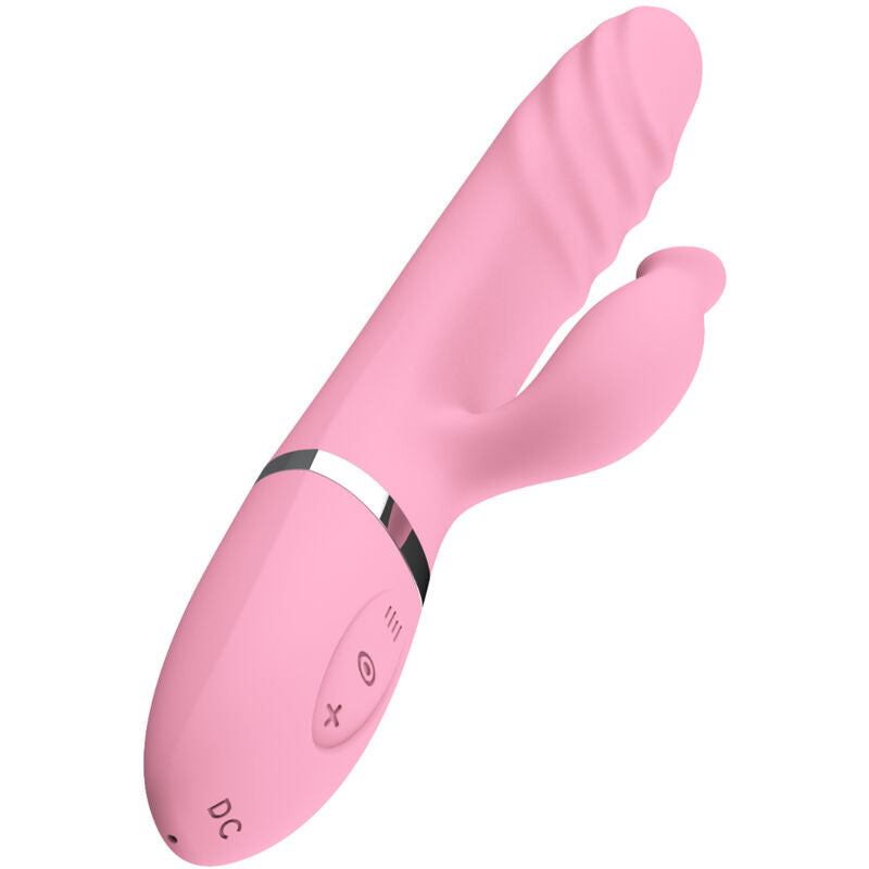 ARMONY - VIBRADOR E THRUSTING COM LÍNGUA DE EFEITO DE CALOR ROSA