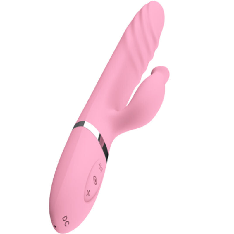 ARMONY - VIBRADOR E THRUSTING COM LÍNGUA DE EFEITO DE CALOR ROSA