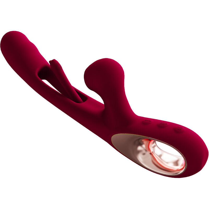 ARMONY - VIBRADOR DE IMPACTO SWING E ESTIMULADOR DUPLO MODELO 2 BORDEAUX