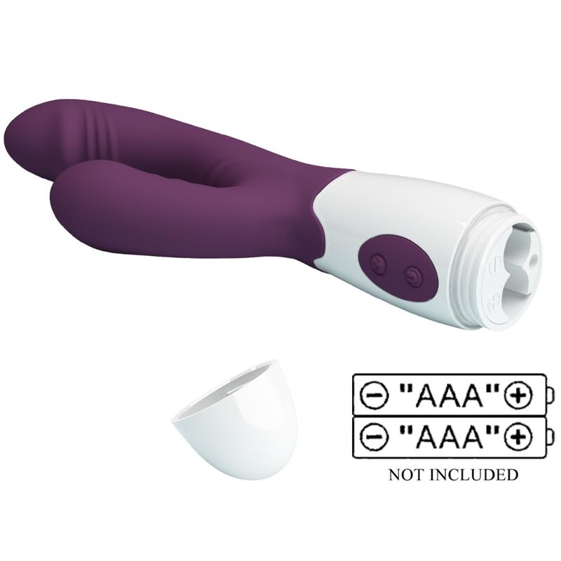 PRETTY LOVE - ANDRE VIBRADOR COELHO E ESTIMULADOR DE PONTO G ROXO