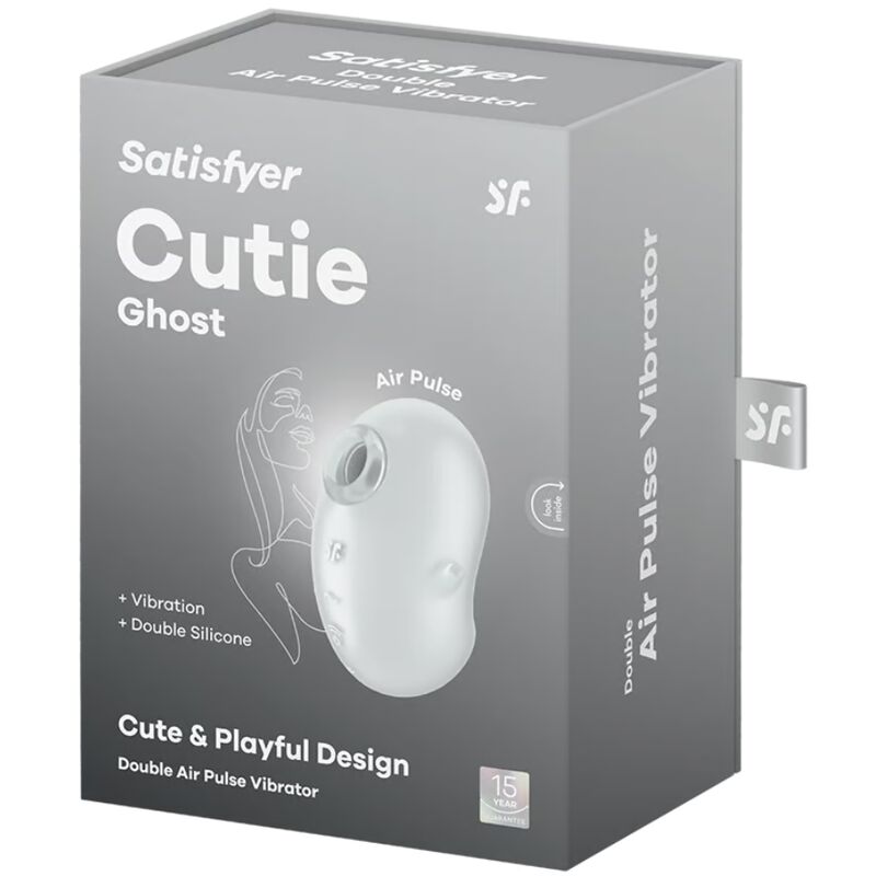 SATISFYER - CUTIE GHOST VIBRADOR LAY-ON BRANCO