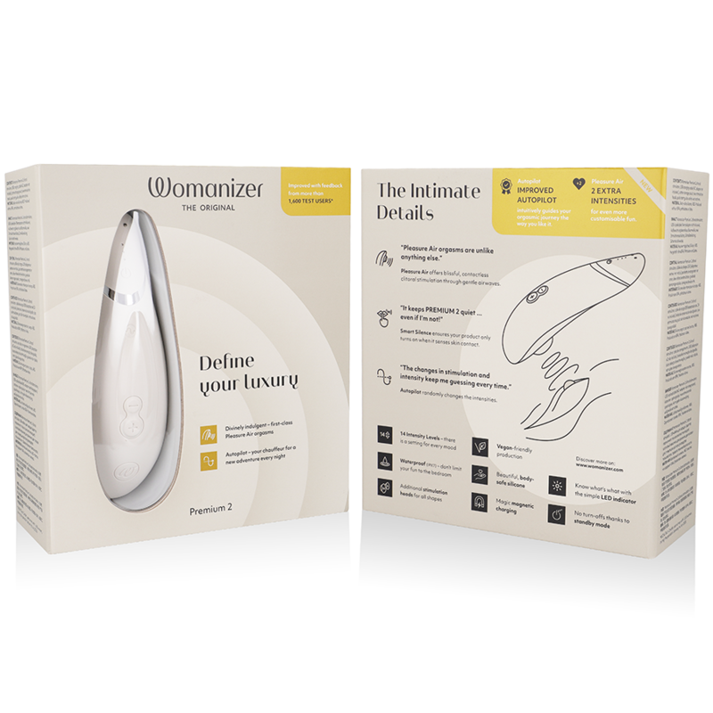 WOMANIZER - PREMIUM 2 ESTIMULADOR CLITORIAL WARM GREY