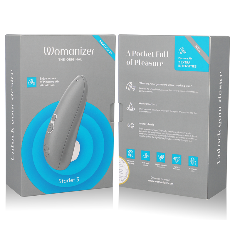 WOMANIZER - STARLET 3 CLITORAL STIMULATOR GREY