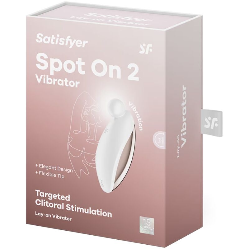 SATISFYER - SPOT ON 2 VIBRADOR LAY-ON BRANCO