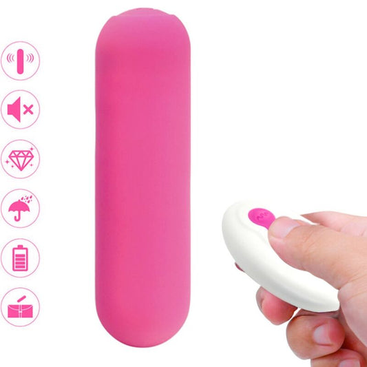 ARMONY - SPLASH JOIE VIBRADOR BULLET SILICONE CONTROLE REMOTO 10 VIBRAÇÕES 75 X 19 CM ROSA