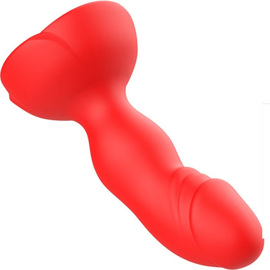 ARMONY - EXTREME A BLOOM ROSE VIBRATOR AND RED REMOTE CONTROL ANAL PLUG