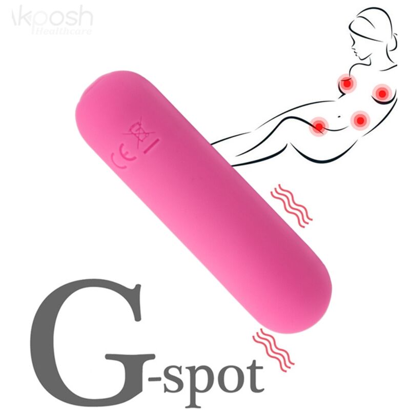 ARMONY - SPLASH HAHA VIBRADOR BALA SILICONE 10 VIBRAÇÕES 75 X 19 CM ROSA