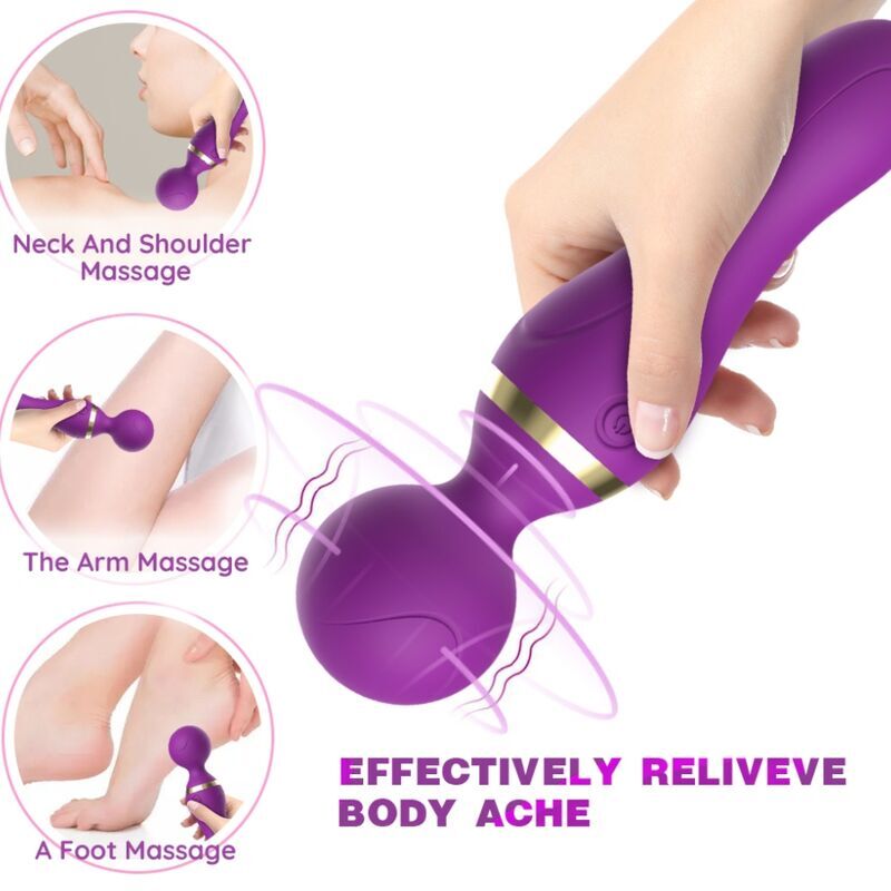 ARMONY - MASSAGER E VIBRADOR FREEZA CABEÇA SUPER FLEXÍVEL ROXO