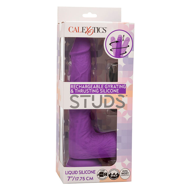 CALEXOTICS - ROTIERENDE UND WIEDERAUFLADBARE VIBRATORSTIFTE 10 VIBRATIONEN LILA