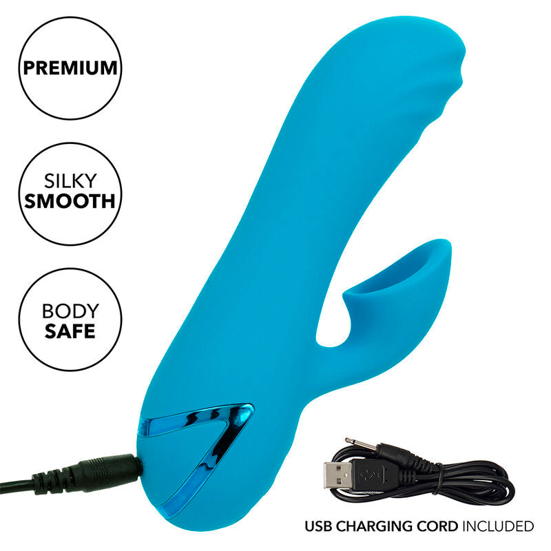 CALEXOTICS - SUNSET BEACH SEDUCER VIBRADOR E ESTIMULADOR 10 FUNÇÕES AZUL