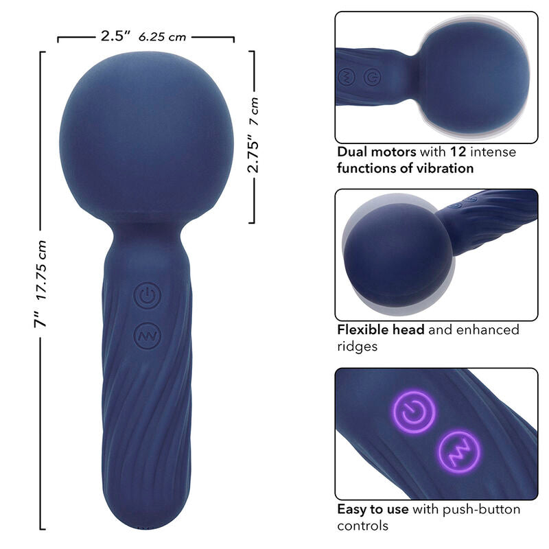 CALEXOTICS - CHARISMA SEDUCTION MASSAGER 12 FUNÇÕES 17,75 CM X 6,25 CM ROXO