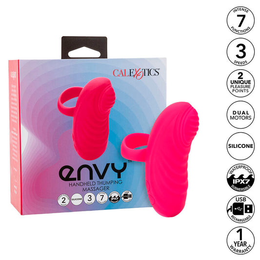 CALEXOTICS - ENVY HANDHELD ROLLING BALL MASSAGER 7 VIBRAÇÕES ROSA