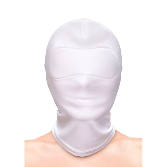 NS NOVELTIES - FETISH &amp; FASHION WHITE NYLON ZIPPED HOOD