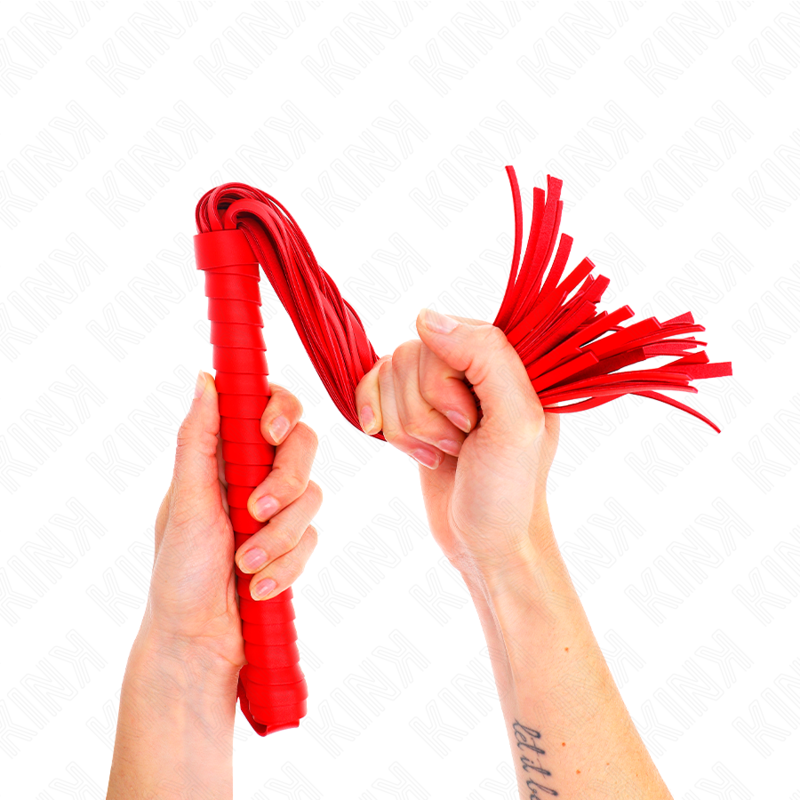 KINK - CHICOTE COM CABO TEXTURADO VERMELHO 48,5 CM