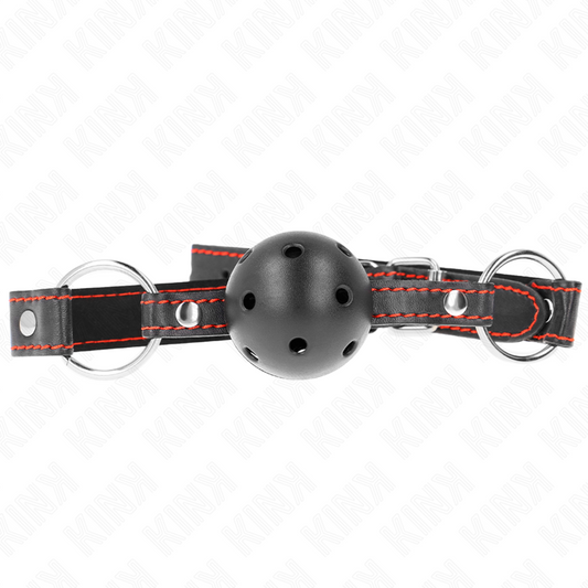 KINK - HARD HOLLOW BLACK BALL GAG MODELL 2 65 x 2,5 CM