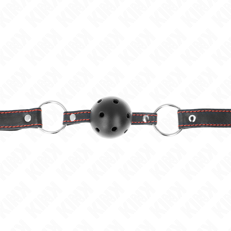 KINK - HARD HOLLOW BLACK BALL GAG MODELL 2 65 x 2,5 CM