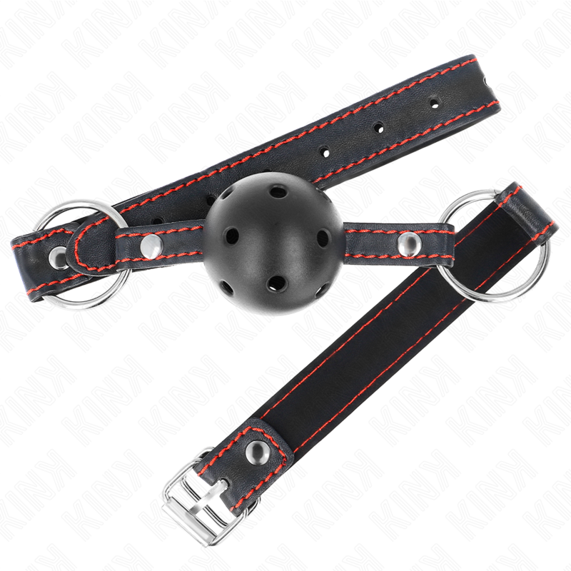 KINK - HARD HOLLOW BLACK BALL GAG MODELL 2 65 x 2,5 CM