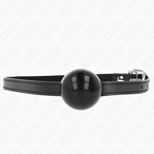 KINK - BLACK SIMPLE BALL GAG 4 CM 65 x 1.5 CM