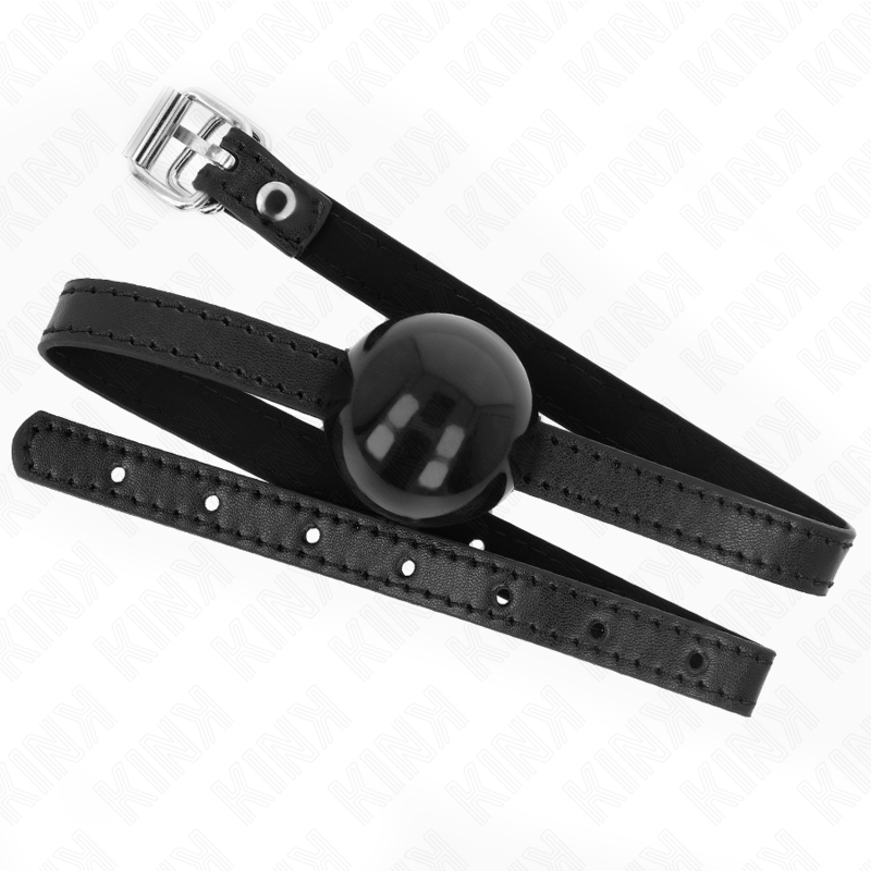 KINK - SCHWARZER EINFACHER BALLGAG 4 CM 65 x 1,5 CM