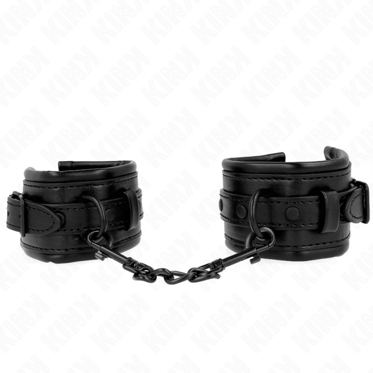 KINK - ADJUSTABLE BLACK CUFFS 20-30 CM X 6 CM