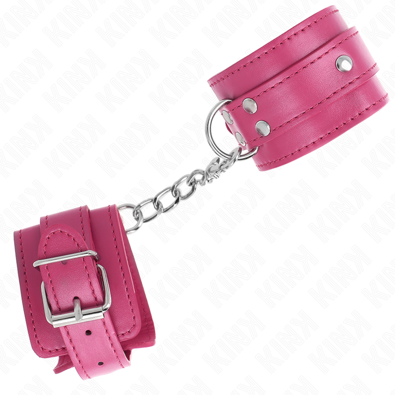 KINK - 3 RETENÇÕES DE PULSO D-RING AJUSTÁVEIS ROSA 17,5-25 CM X 6 CM