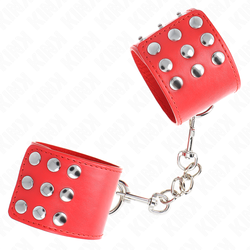 KINK - PULSO COM SNAP FASTEN VERMELHO AJUSTÁVEL 19-24 CM X 5,5 CM