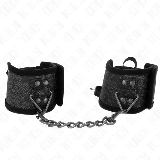 KINK - SCANDAL WRIST SCHWARZE SPITZENDETAILS 24,5 CM X 6,5 CM