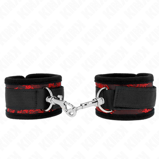 KINK - RED-BLACK SCANDAL WRIST RESTRAINTS