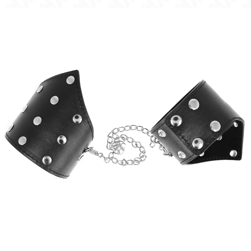 KINK - ARMBÄNDER IM SCHWARZEN PUNKTE-STIL MIT VERSTELLBARER KETTE – 17–23 CM X 8,5 CM