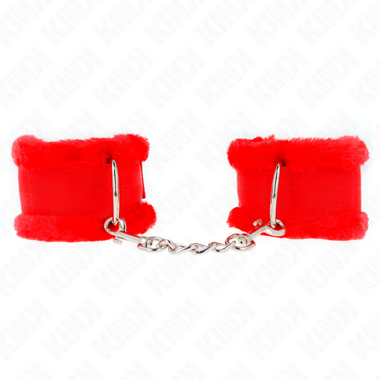 KINK - RED FURRY LINING WRIST ADJUSTABLE 17-31 CM X 7 CM