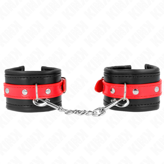 KINK - BLACK WRIST WITH ADJUSTABLE RED BELT 17-28 CM X 6 CM