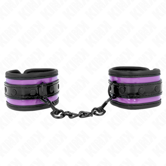 KINK - ADJUSTABLE LIGHT PURPLE NEOPRENE CUFFS 21-28 CM X 5 CM