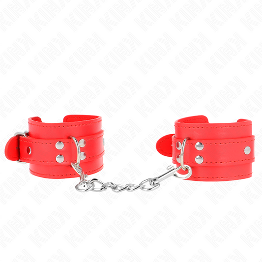 KINK - PULSO SIMPLES VERMELHO AJUSTÁVEL 20-23 CM X 5,5 CM