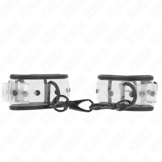 KINK - ADJUSTABLE CLEAR WRIST CUFFS 18-30 CM X 5.5 CM